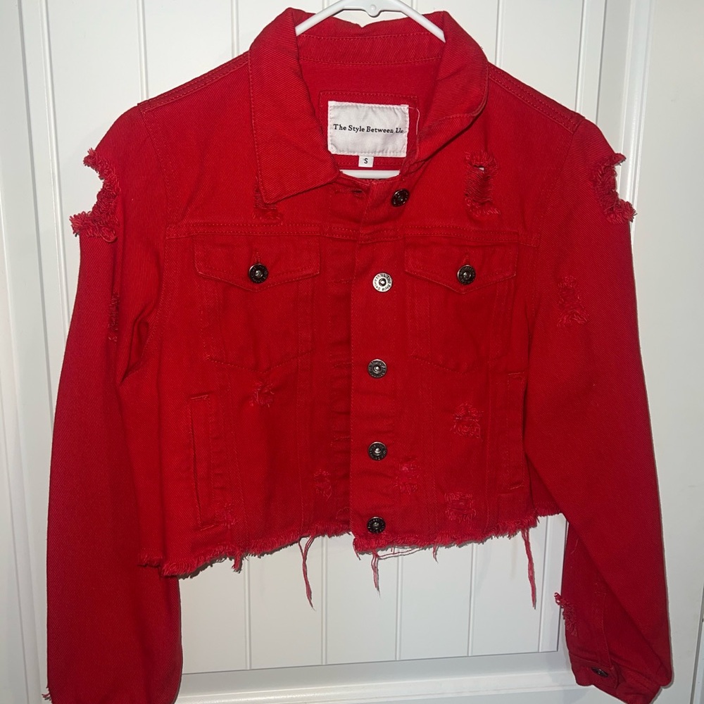Red Distressed Jacket